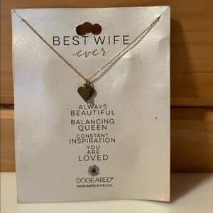 Dogeared Best Wife Ever Necklace .925 NEW